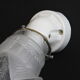 Wall light old wall peg ceramic porcelain, Tulip glass