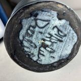 Blue ceramic pitcher Jacques Pouchain Dieulefit France 1960