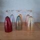 6 coloured crystal champagne flutes