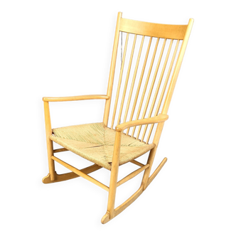 Fauteuil à bascule J16 de Hans Wegner pour FDB Mobler, 1960