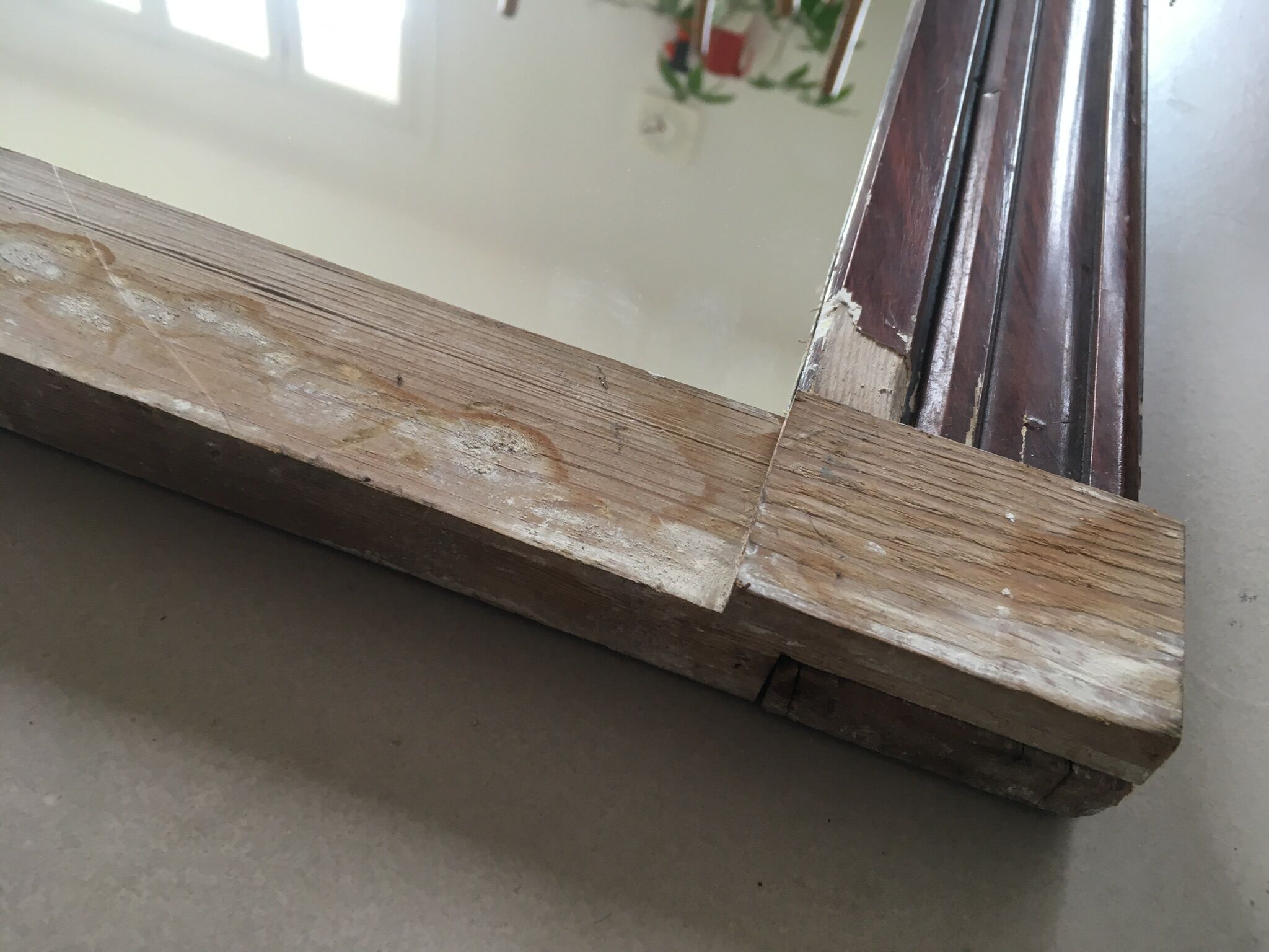 Mirror arch art deco ancient, 113x67 cm