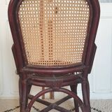 4 bamboo and cane chairs