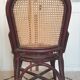 4 bamboo and cane chairs