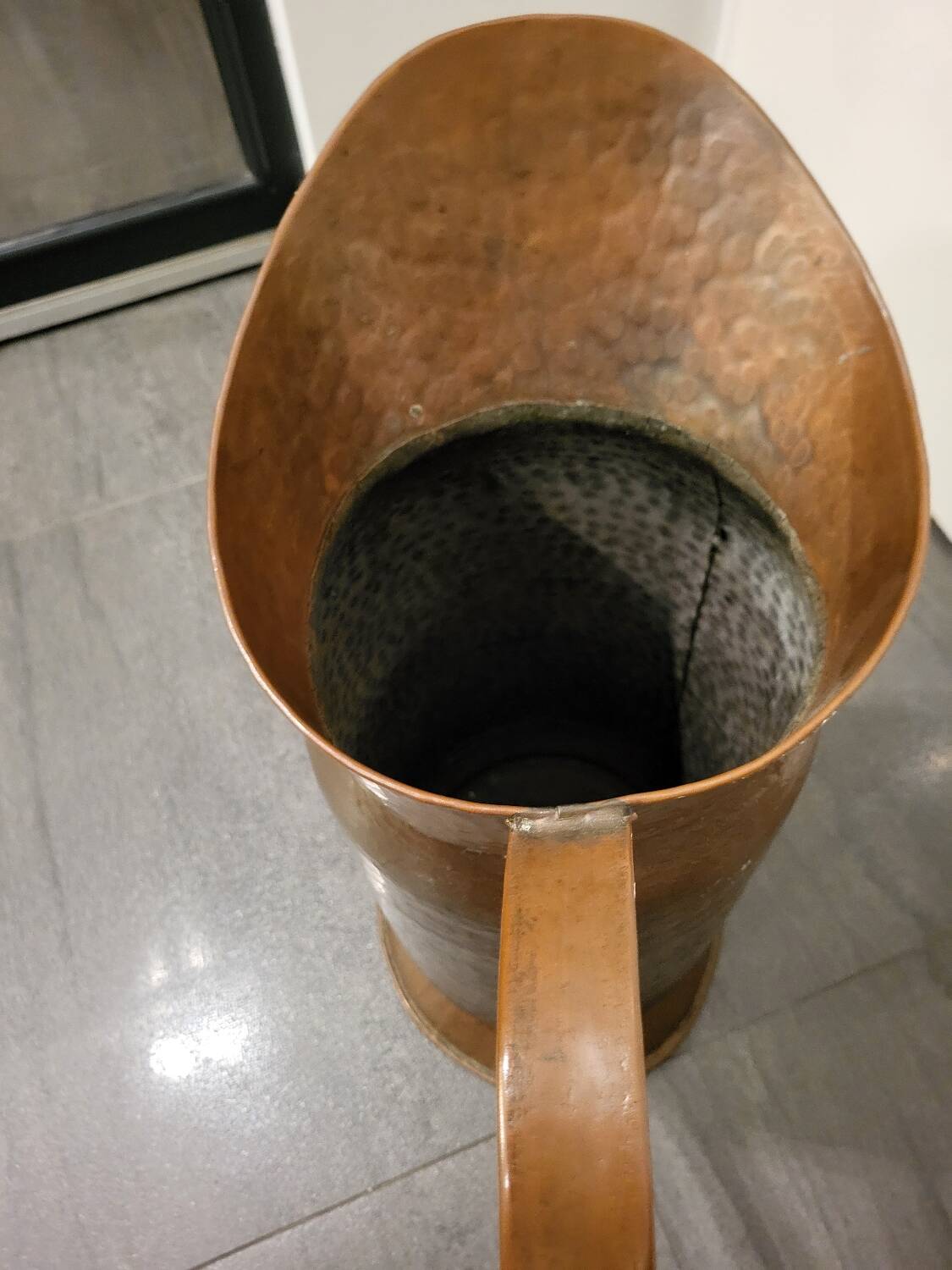 Copper umbrella stand