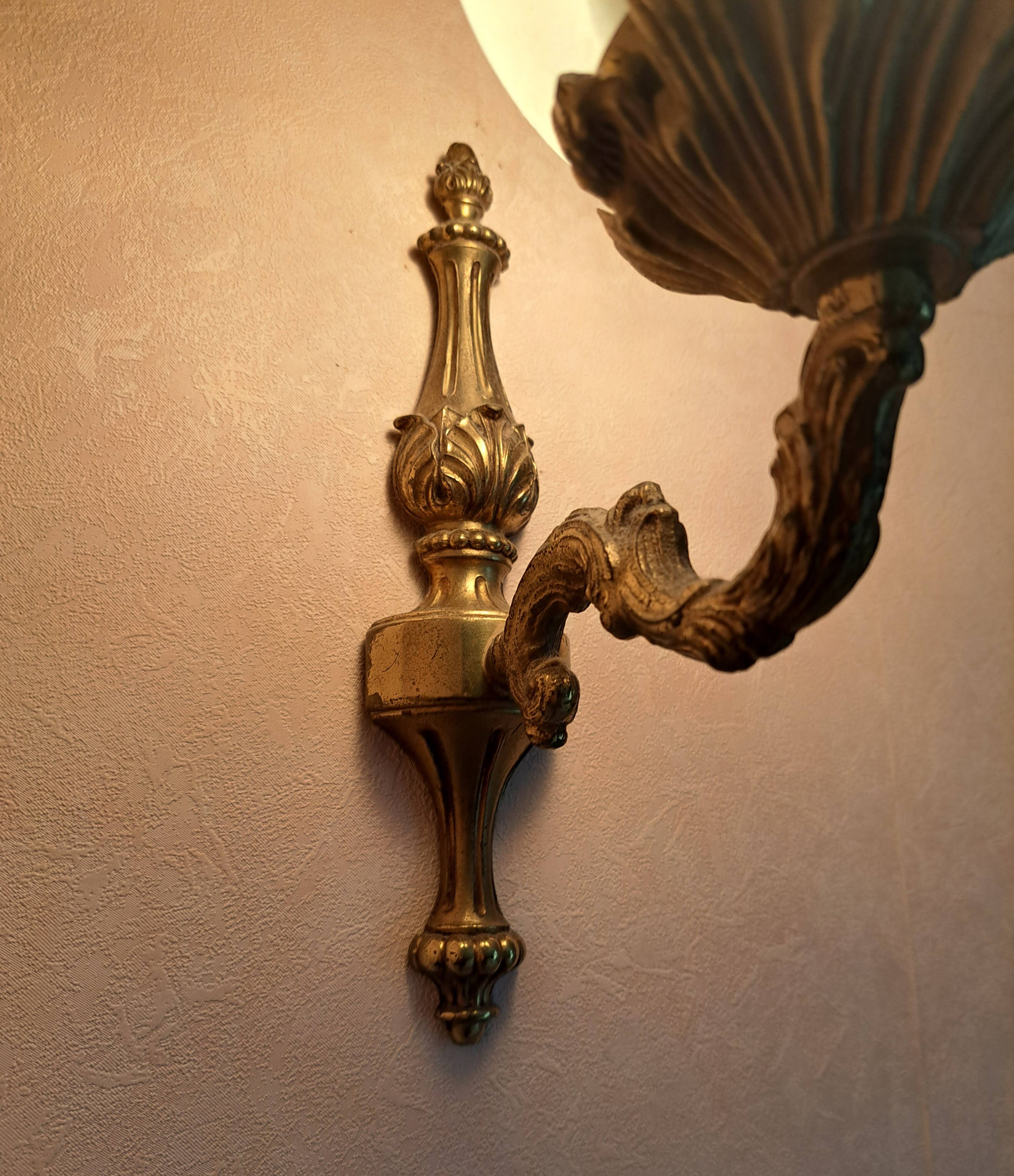 Antique globe wall sconces