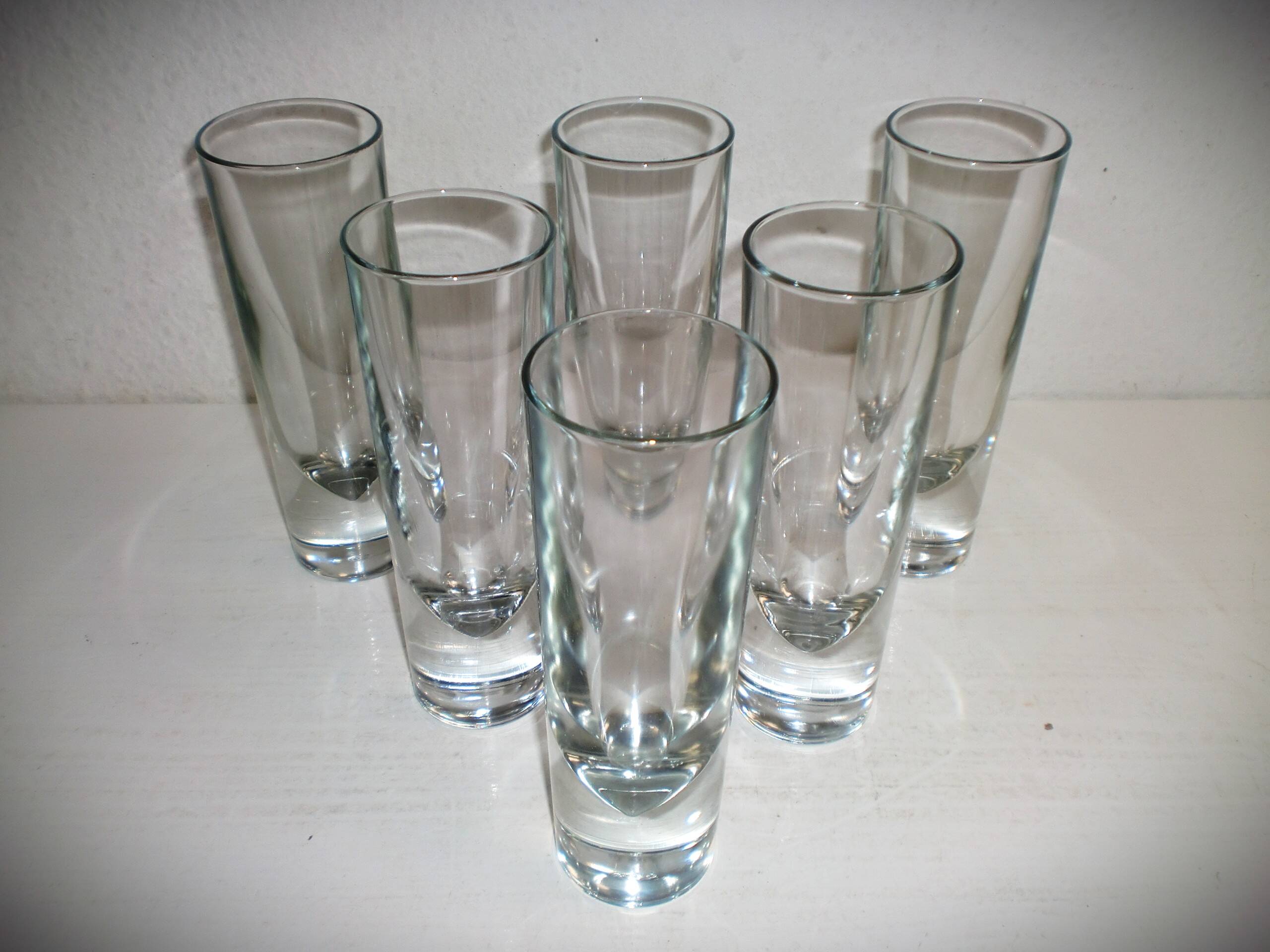 6x Long drink glass Bullet - Carlo Moretti 1980'S - Borgonovo