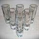Lot de 6 verres à long drink Bullet - Carlo Moretti années 1980 - Borgonovo