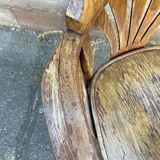 Office armchair curved wood