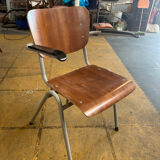 Set of 14 Scandinavian school chairs