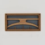 Authentic wall-mounted valet by Adam Hoff & Poul Østergaard for Virum Møbelsnedkeri, Denmark 1963.