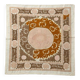 Nappe brodée à la main vintage 120x134 cm