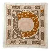 Vintage hand-embroidered tablecloth 120x134 cm