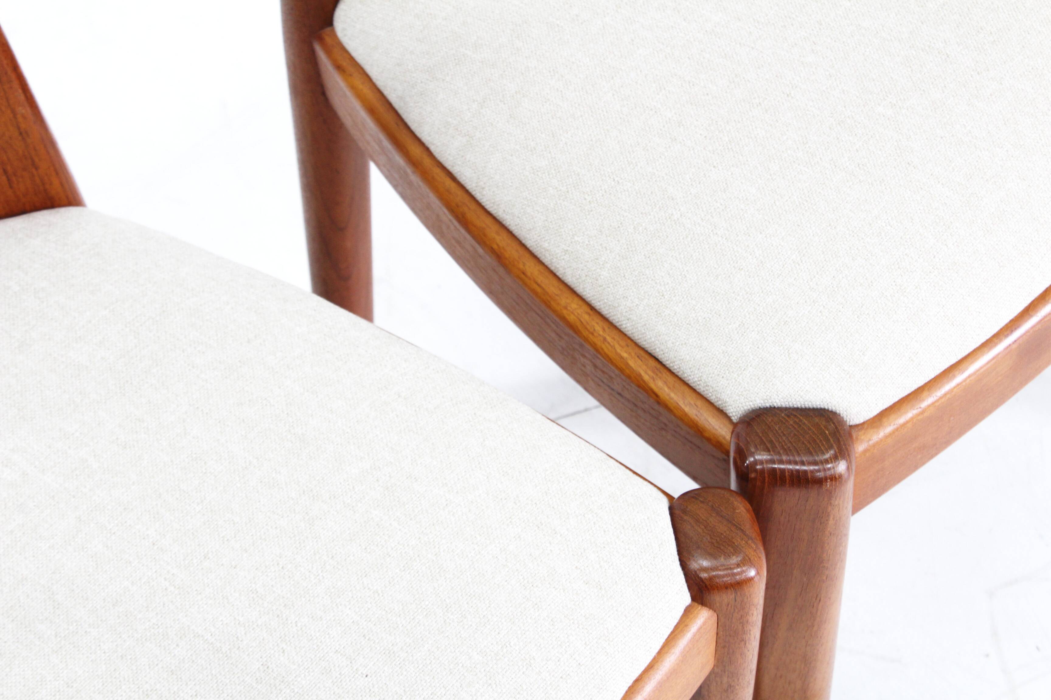 Vintage Danish teak dining chairs , set of 4