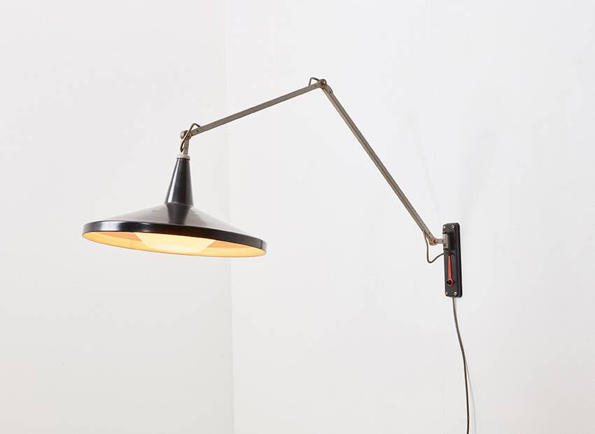 Wim Rietveld Panama Wall Lamp Model 4050 for Gispen 1955