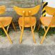 (Lot) 6 Bistro Chairs Lutherma Banana (Light Oak)