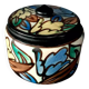 Ceramic vase with stopper + Montoise Bergen, Belgium, Art Deco 1920 1