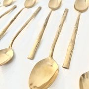 12 dessert spoons, Hollywood Regency - circa 1970