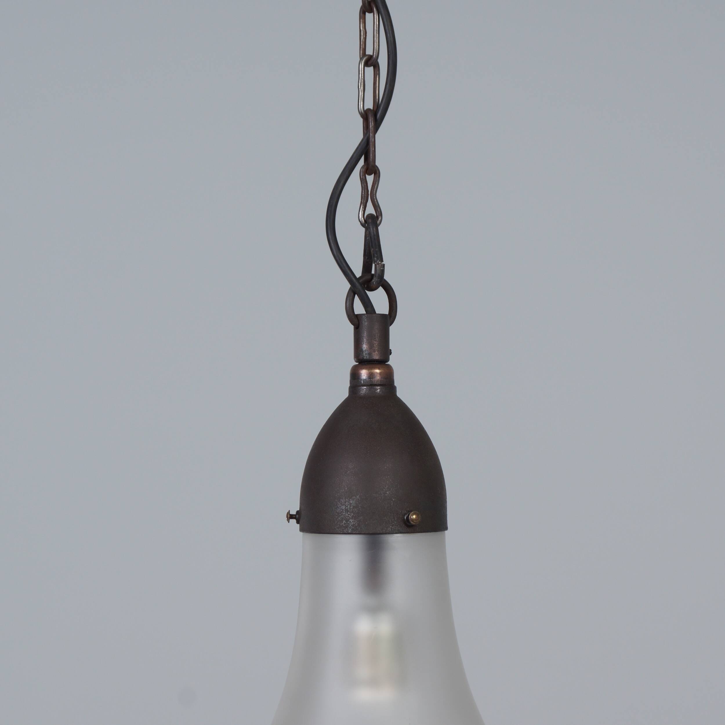 Luzette pendant lamp S&S L1510 by W.Wissmann for Siemens & Schuckert, ca. 1920