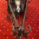 Chandelier old lantern interior / exterior colored glasses multicolor