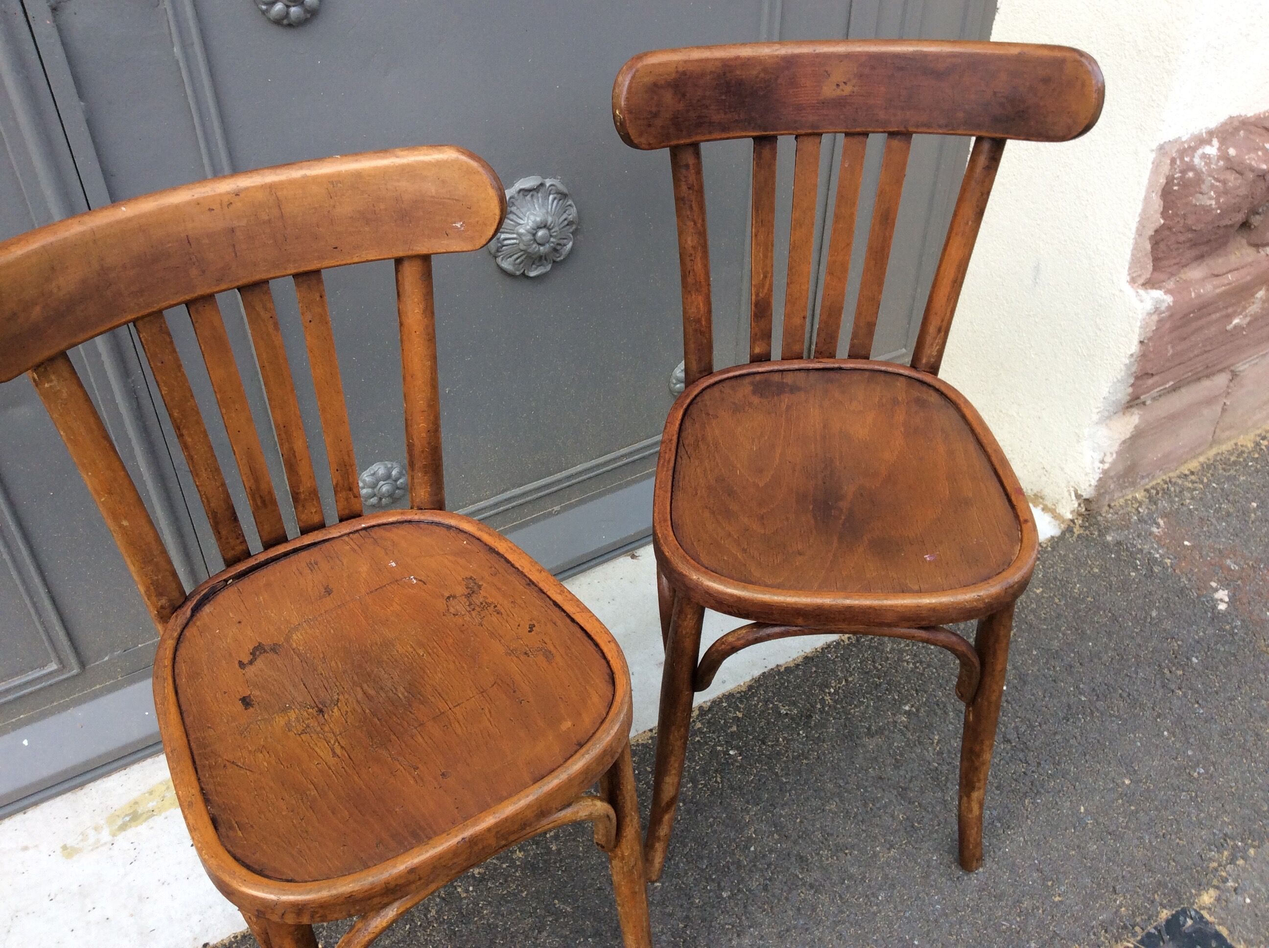 3 bistro chairs