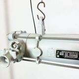 Grey Industrial Hanging Tube Light from Elektrosvit, 1980s