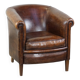 Fauteuil club en cuir de mouton