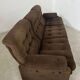 Ancien canapé vintage 3 place Airborne design français Cadestin velour