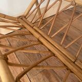 Rattan side table