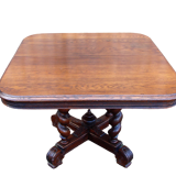Oak table from 19th century .