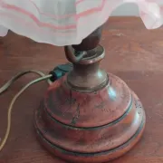 Set of two Art Nouveau bedside lamps.