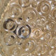 Vintage round glass wall lamp
