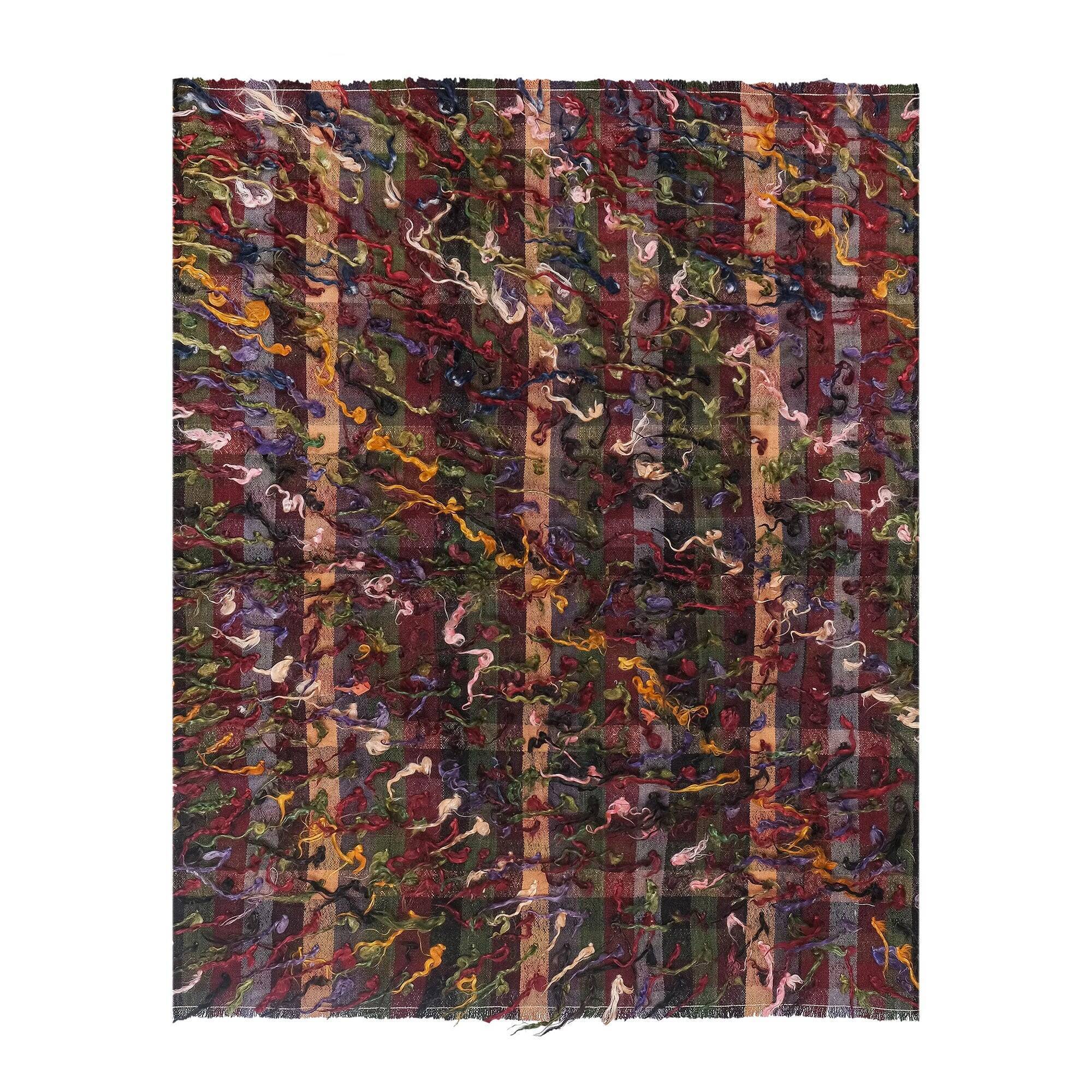 Vintage Turkish kilim, handwoven, 121x148 cm.