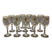 Verres à vin en cristal