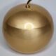 Spherical ice bucket in metallized aluminium, Luxium France, 23 cm
