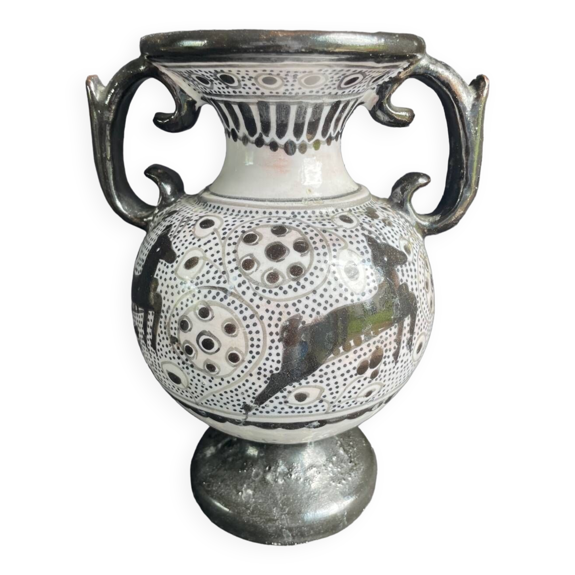 Nabeul vase, signed Tunisia, 1960s
