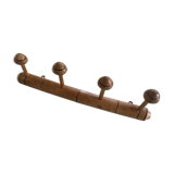 Bamboo coat hook 4 mushrooms