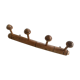 Bamboo coat hook 4 mushrooms