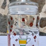 Set of 5 glass spice jars