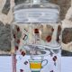 Set of 5 glass spice jars