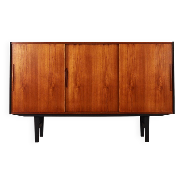 Buffet haut en teck, design danois, années 1960, production&nbsp;: Danemark