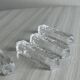 6 cut crystal knife holders, elegant table accessories