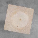 Mid-century console in beige stone, France 1960s