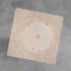 Mid-century console in beige stone, France 1960s