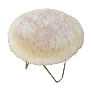 Tabouret en fourrure