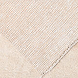 Faded beige turkish runner rug, 2'10x14'3 Ft