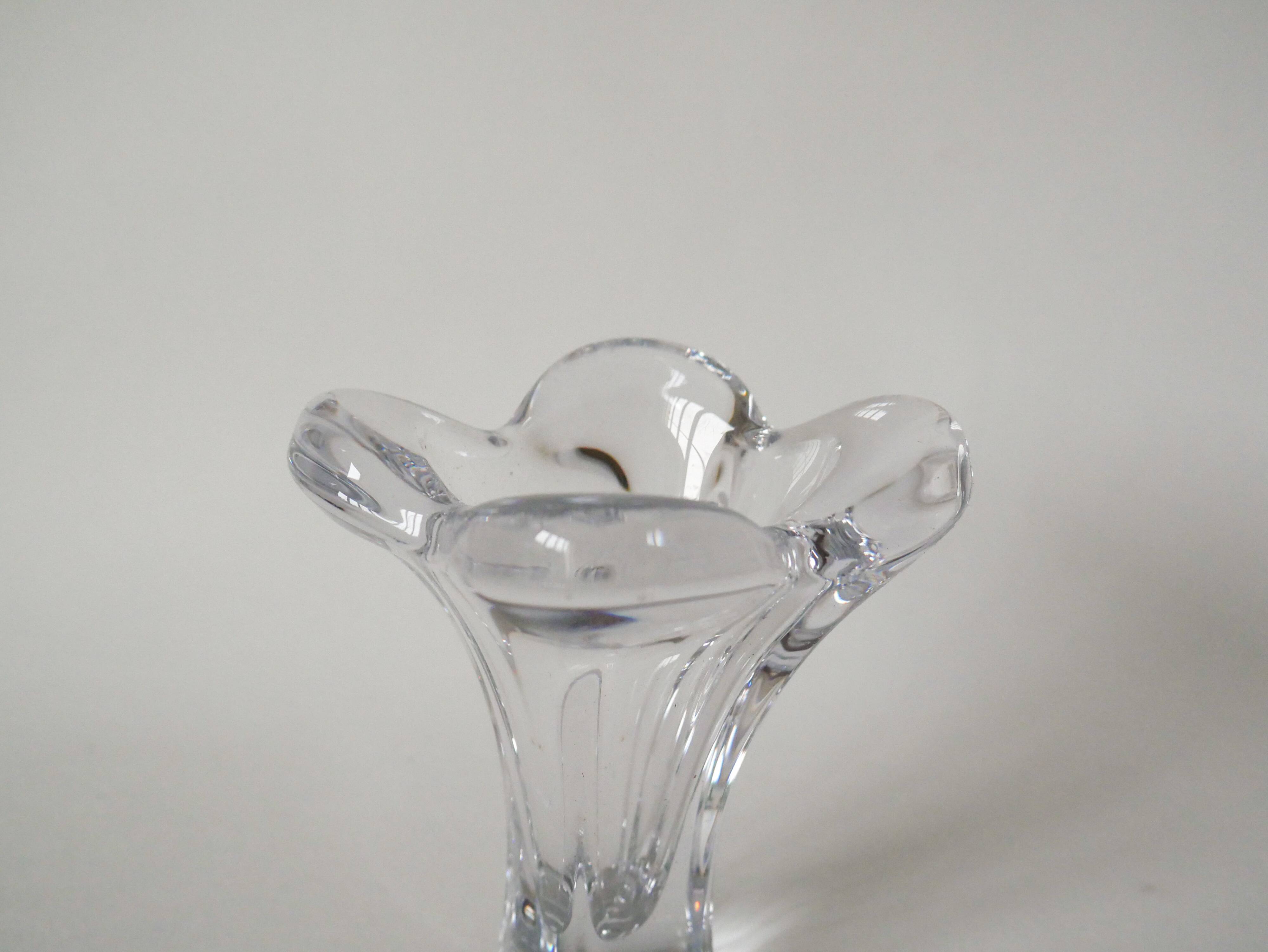 petit vase corolle en cristal 1950