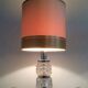 Paire de lampes en verre et chrome. Vers 1970