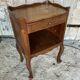Chevet, table de nuit 1 tiroir, 1 étagère en bois de style Louis XV par Riskoff