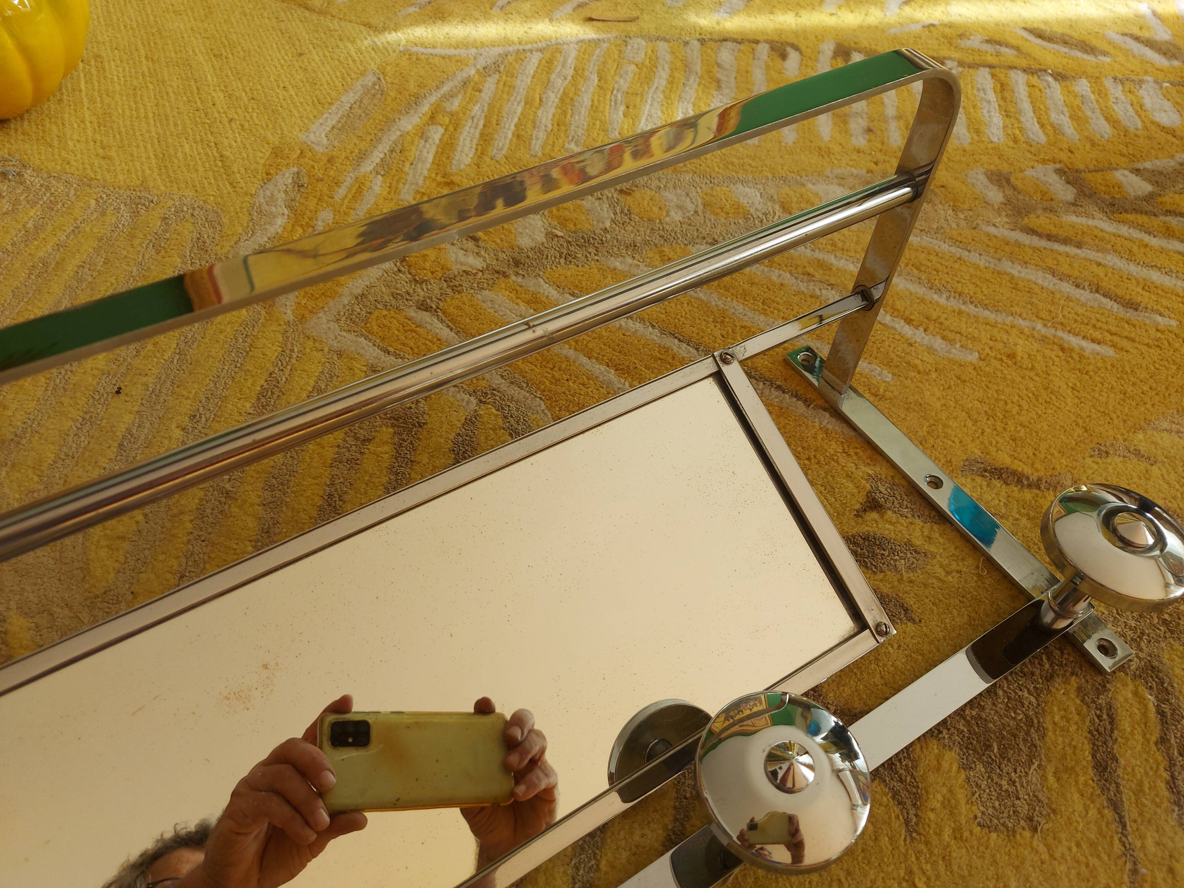 Wall-mounted mat rack, 40's hat rack