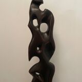 Abstract wooden sculpture 20th century